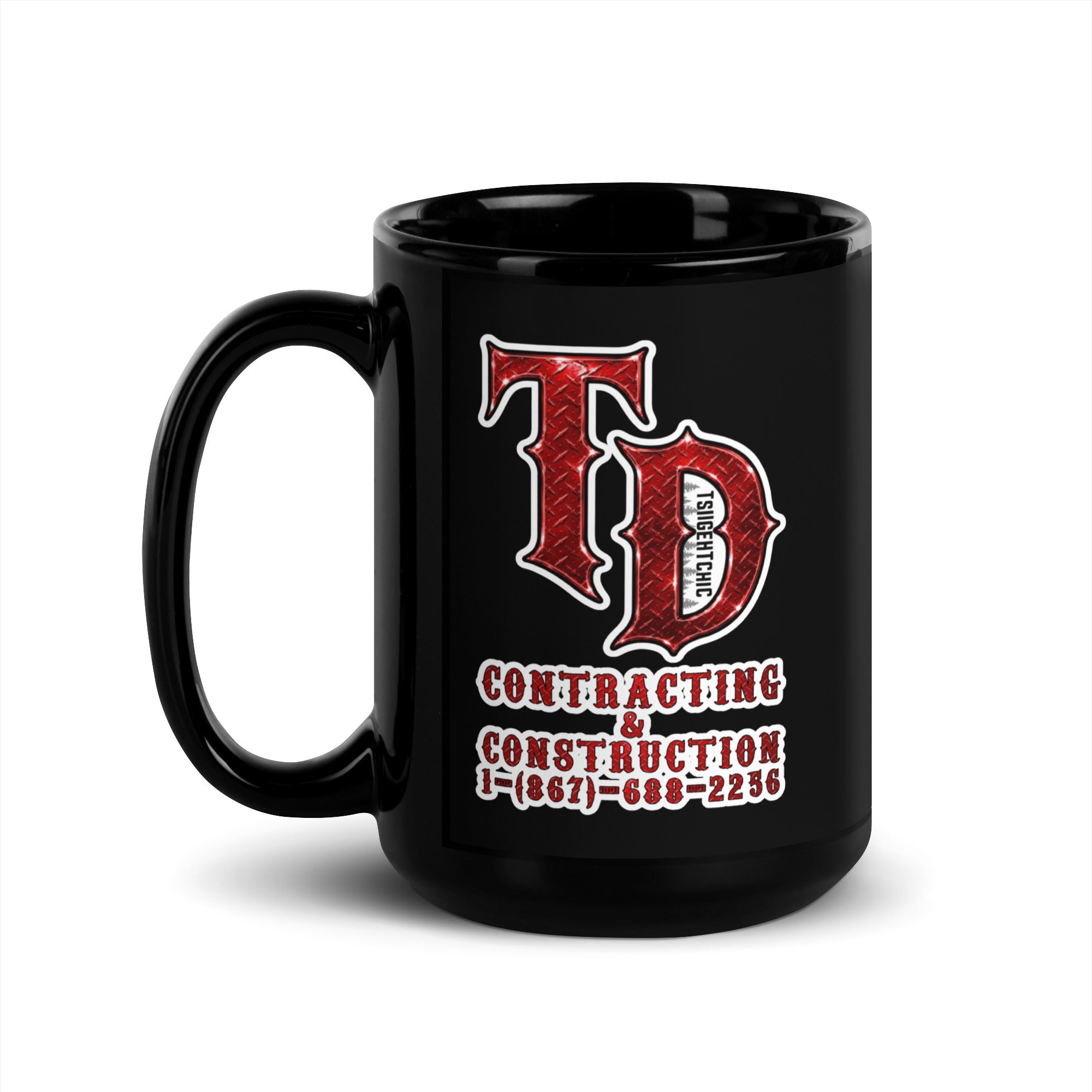 Signature Logo Coffee Mug (15 oz)(Black)