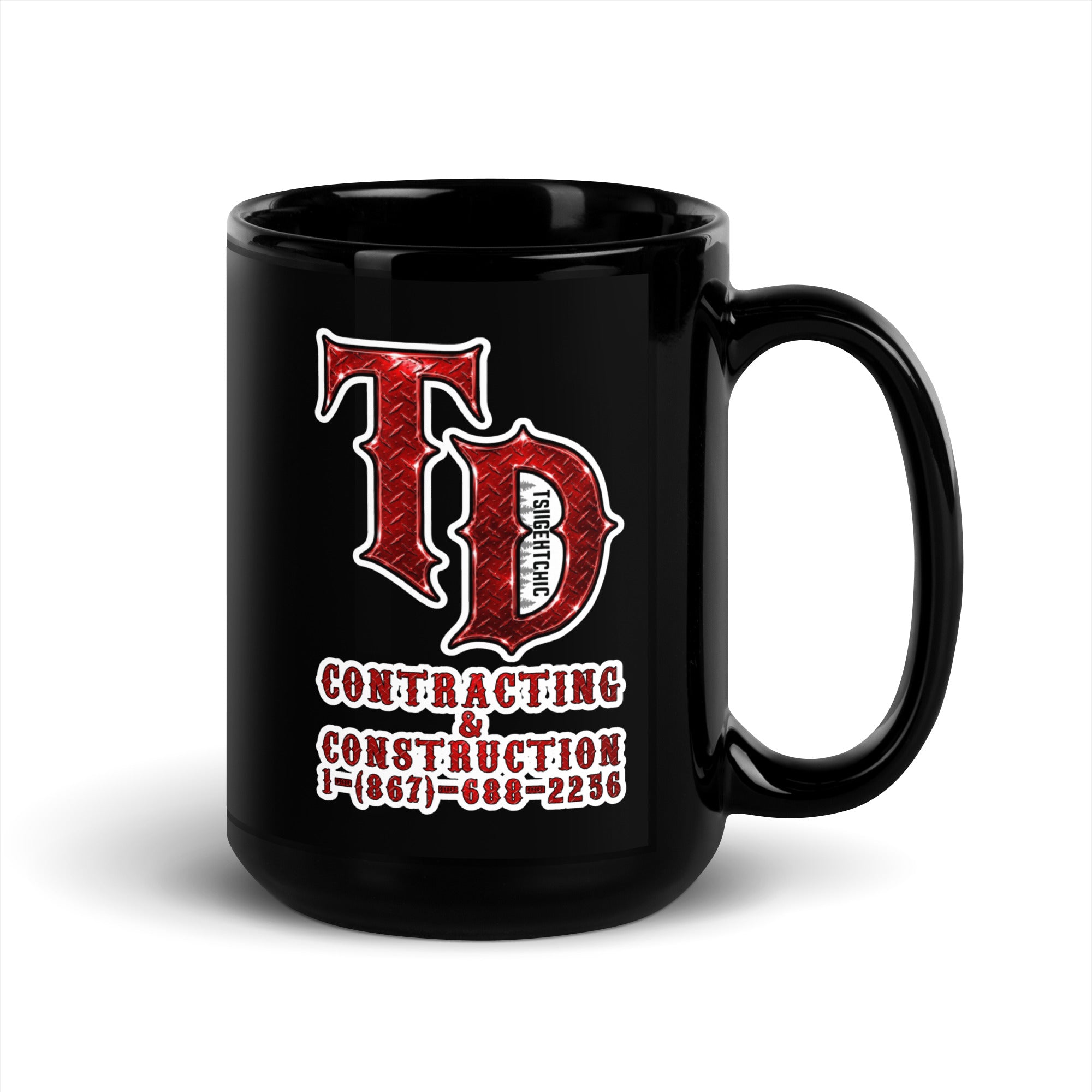 Signature Logo Coffee Mug (15 oz)(Black)