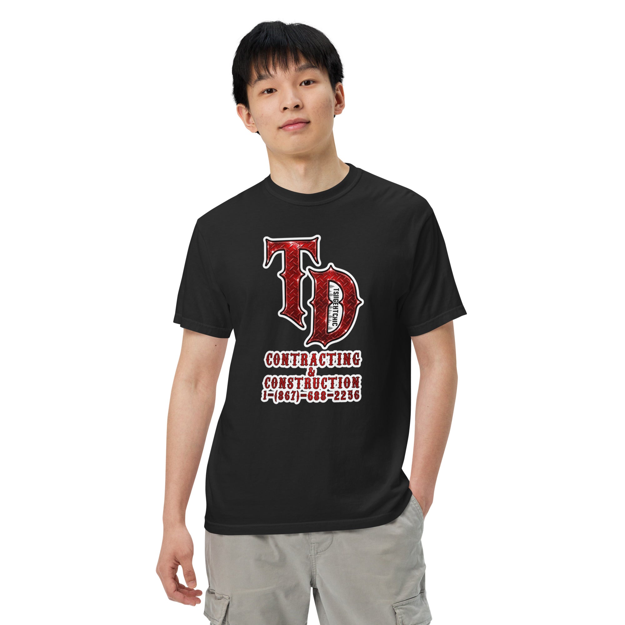 Adult Signature Front & Back Logo Heavyweight T-Shirt