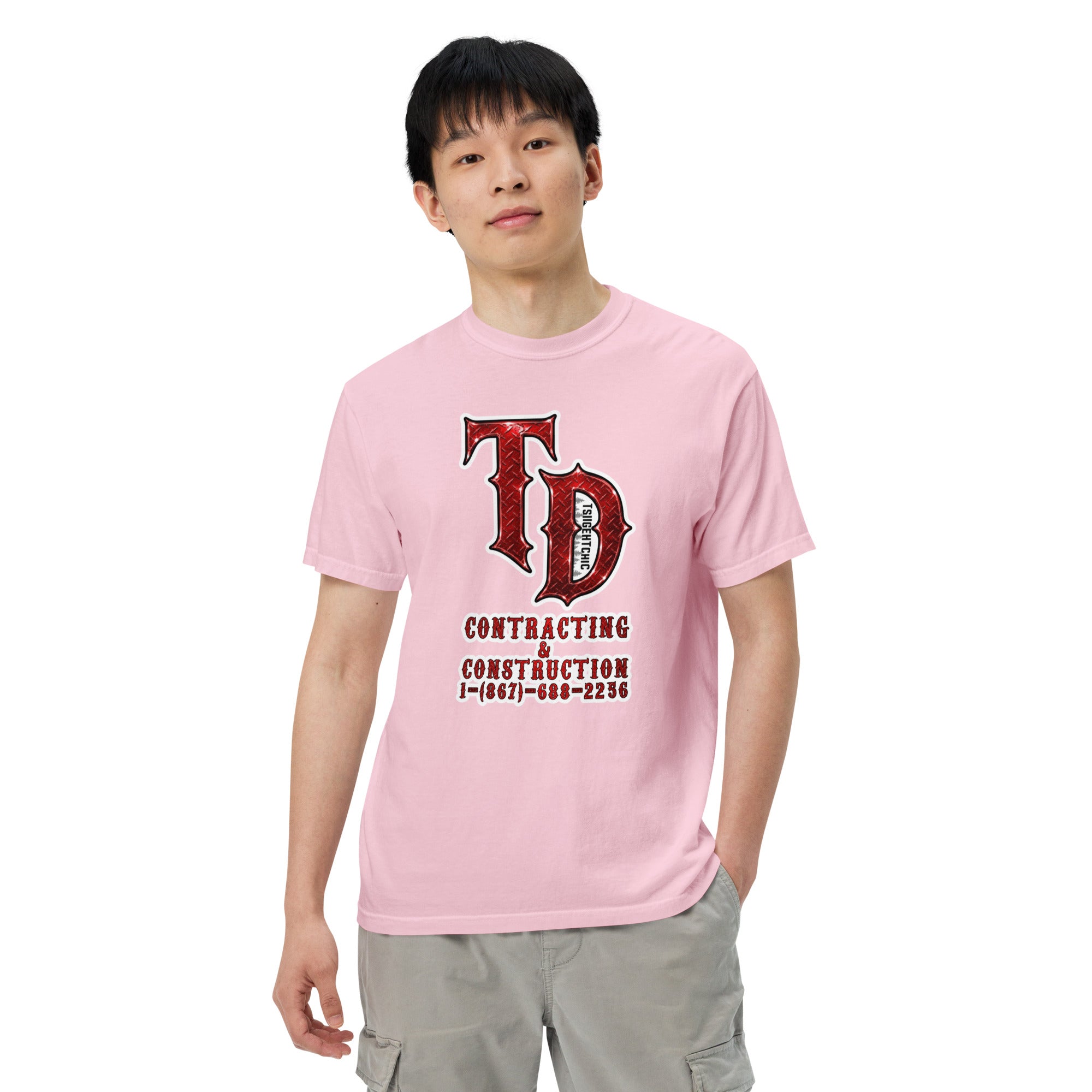 Adult Signature Front & Back Logo Heavyweight T-Shirt