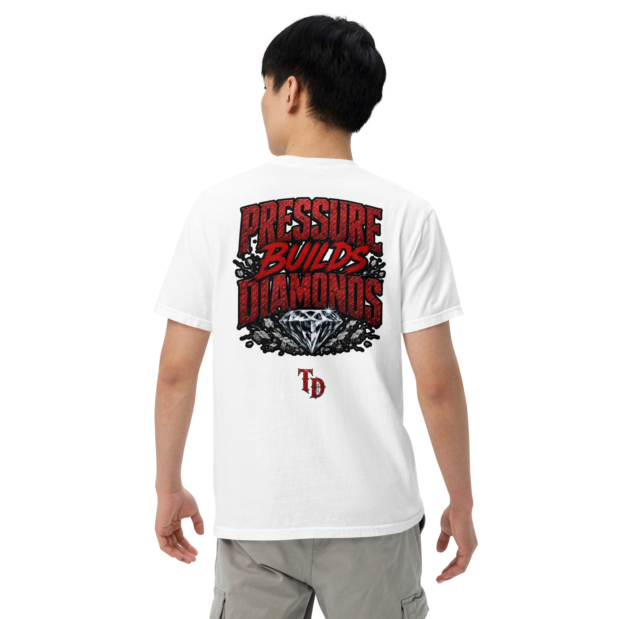 Adult Pressure Builds Diamonds Heavyweight T-Shirt