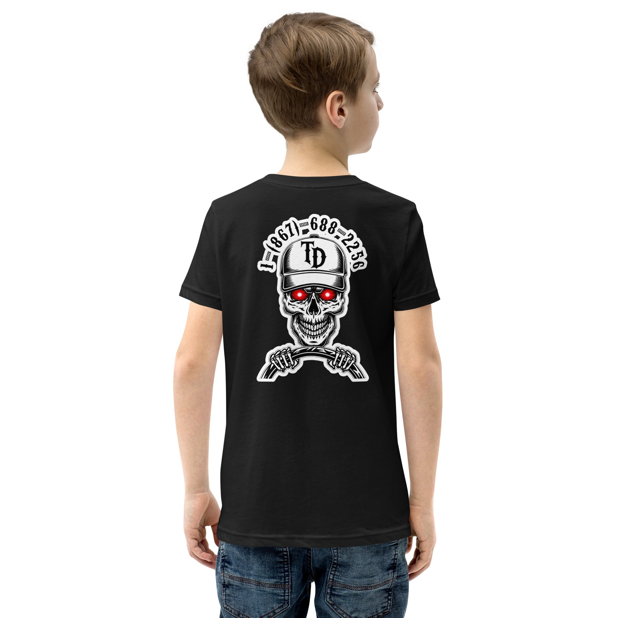 Youth Front & Back Logo Heavyweight T-Shirt