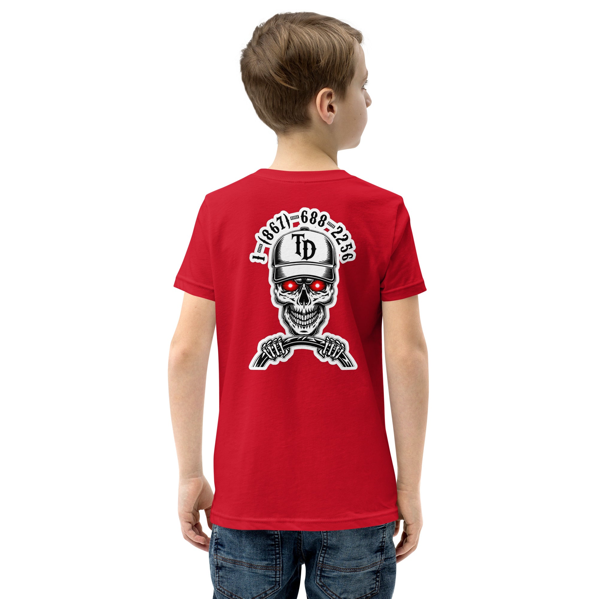 Youth Front & Back Logo Heavyweight T-Shirt