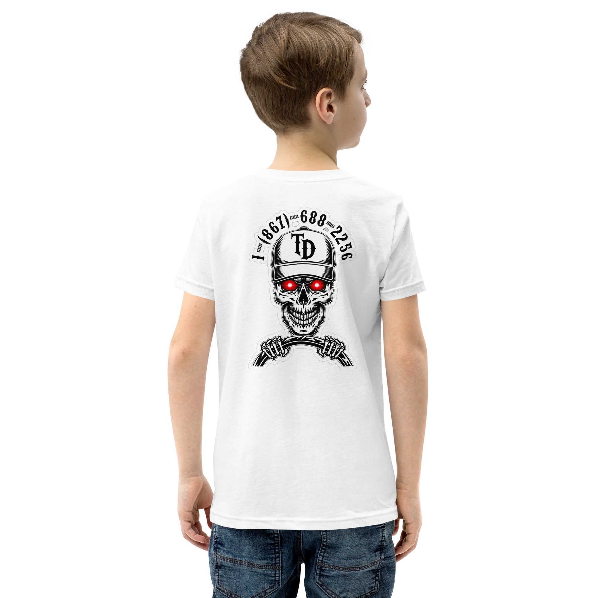 Youth Front & Back Logo Heavyweight T-Shirt